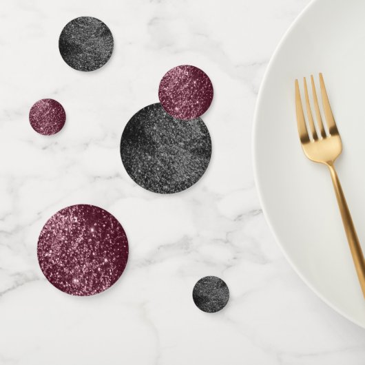 バラ金ゴールドとブラックグリッター コンフェッティ (グループ)