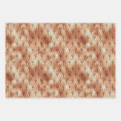 バラ金ゴールドとブラックダイヤモンドアールデコパターン ラッピングペーパーシート (正面3)