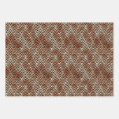 バラ金ゴールドとブラックダイヤモンドアールデコパターン ラッピングペーパーシート (正面)