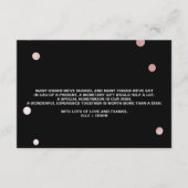 バラ金ゴールドとブラック | Glam 結婚's Wishing Well エンクロージャーカード (正面)