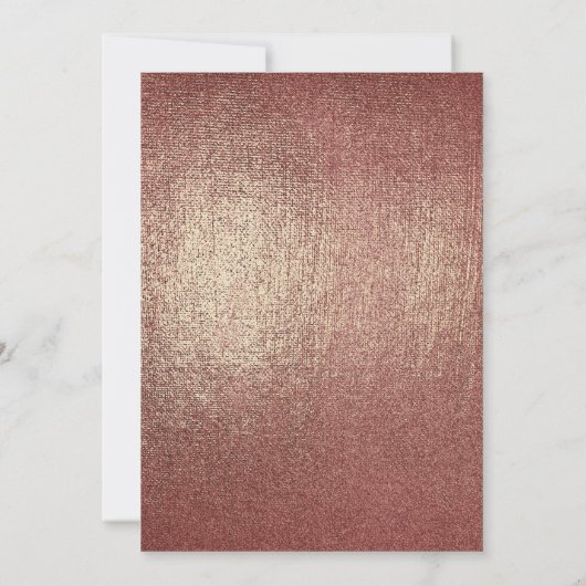 バラ金ゴールドとブルゴーニュキンセアニェラとティアラ 招待状 (裏面)