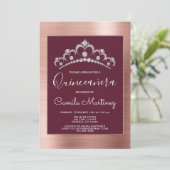 バラ金ゴールドとブルゴーニュキンセアニェラとティアラ 招待状 (スタンド正面)