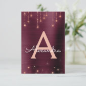 バラ金ゴールドとブルゴーニュスパークルバースデーパーティー 招待状 (スタンド正面)