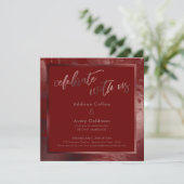 バラ金ゴールドとブルゴーニュ祝マーブルwith Us 招待状 (スタンド正面)