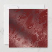 バラ金ゴールドとブルゴーニュ祝マーブルwith Us 招待状 (裏面)