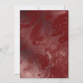 バラ金ゴールドとブルゴーニュ祝マーブルwith Us 招待状 (裏面)