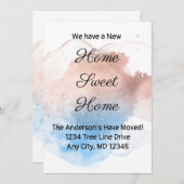 バラ金ゴールドとブルースプラッシュの移動発表 案内状 (正面/裏面)