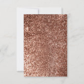 バラ金ゴールドとホワイトカボチャ秋の結婚式RSVP 出欠カード (裏面)