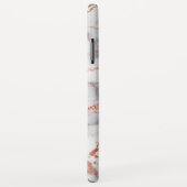 バラ金ゴールドとホワイトマーブルエレガントモダン Case-Mate iPhoneケース (裏面/右)