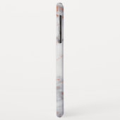 バラ金ゴールドとホワイトマーブルエレガントモダン Case-Mate iPhoneケース (裏面/左)