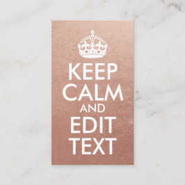 バラ金ゴールドと白保のCalm and Edit文字 名刺