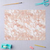 バラ金ゴールドと白大理石デコパージュ 薄葉紙 (クラフト)