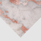 バラ金ゴールドと白灰色の大理石 薄葉紙 (詳細)