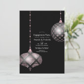 バラ金ゴールドと赤面クリスマス婚約パーティ 招待状 (スタンド正面)