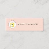 バラ金ゴールドと赤面ピンクビューティシャン スキニー名刺 (正面)