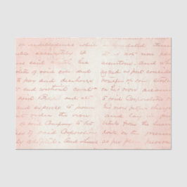 バラ金ゴールドと赤面ピンクヴィンテージ書道 薄葉紙