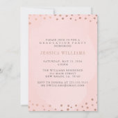 バラ金ゴールドと赤面ピンク卒業パーティー 招待状 (裏面)