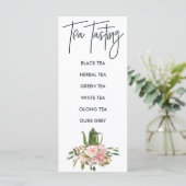 バラ金ゴールドと赤面フローラブライダルお茶テイスティングメニュー メニュー (スタンド正面)