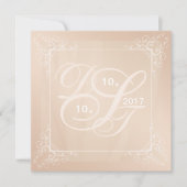 バラ金ゴールドと赤面招待状 招待状 (正面)