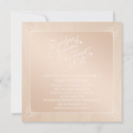 バラ金ゴールドと赤面招待状 招待状