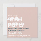 バラ金ゴールドと赤面航海のの卒業写真インビ 招待状 (裏面)