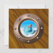 バラ金ゴールドと赤面航海のの卒業写真インビ 招待状 (正面)