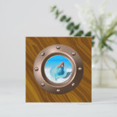 バラ金ゴールドと赤面航海の誕生日パーティーの写真 招待状 (スタンド正面)