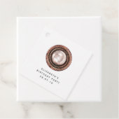 バラ金ゴールドと銅ヴィンテージシックなボタン フェイバータグ (インサイチュ)