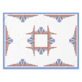 バラ金ゴールドと青 テーブルクロス (正面(横))