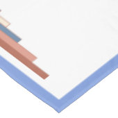 バラ金ゴールドと青 テーブルクロス (アングル)