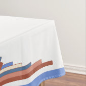 バラ金ゴールドと青 テーブルクロス (インサイチュ)