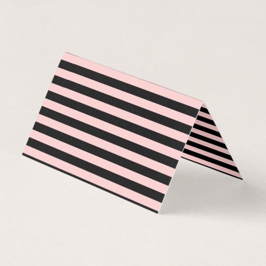 バラ金ゴールドと黒ストライプ髪とメイクアップ 名刺 (裏面)