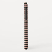 バラ金ゴールドと黒パガーリータストライプのーン Case-Mate iPhoneケース (裏面/左)