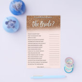 バラ金ゴールドどうやって花嫁ゲームを知っているか チラシ (シングル)