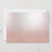 バラ金ゴールドのグラデーション書道おもしろい猫 招待状 (裏面)