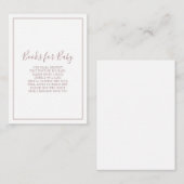 バラ金ゴールドのベビー挿入用ブック エンクロージャーカード (正面/裏面)