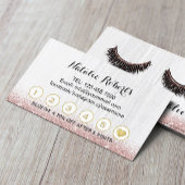 バラ金ゴールドのラッシュメイクアップアーティストサロンロイヤリティ ロイヤリティカード