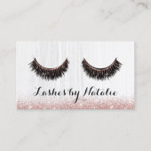 バラ金ゴールドのラッシュメイクアップアーティストサロンロイヤリティ ロイヤリティカード (正面)