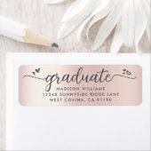 バラ金ゴールドの卒業スクリプトハートのアドレモダンス ラベル (インサイチュ)