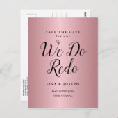 バラ金ゴールドの延期Redoする日付の保存 ポストカード (正面/裏面)