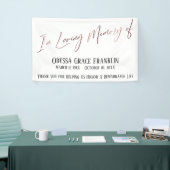 バラ金ゴールドの手書き入力の愛情のある記憶モダン内 横断幕 (トレードショー)