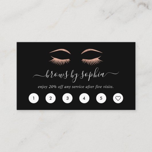 バラ金ゴールドの点滅と眉のロイヤリティカード ロイヤリティカード (正面)