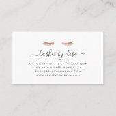 バラ金ゴールドの点滅アポイントメントカード 予約カード (裏面)