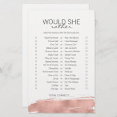 バラ金ゴールドの筆跡ブライダルは彼女はむしろゲームだろう (正面/裏面)