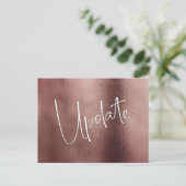 バラ金ゴールドの結婚更新の延期 ポストカード (スタンド正面)