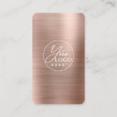 バラ金ゴールドは米国ソーシャルメディアと接続QRコード 名刺 (裏面)