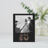 バラ金ゴールドは結び目結婚の写真の発表を結んだ 招待状 (スタンド正面)