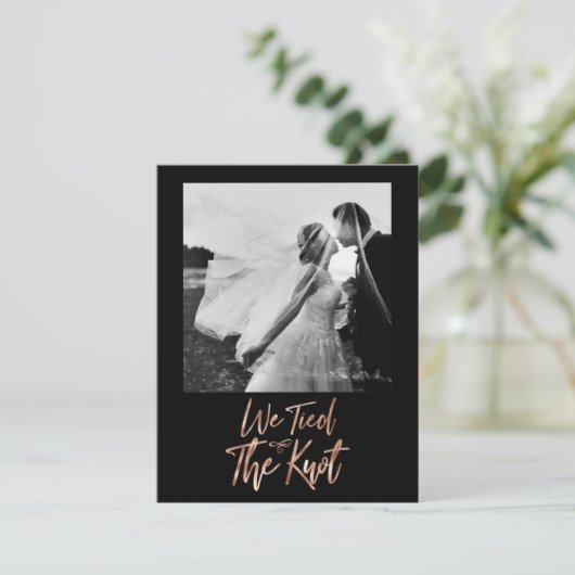 バラ金ゴールドは結び目結婚の写真の発表を結んだ 招待状 (スタンド正面)