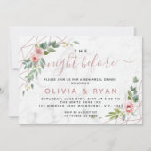 バラ金ゴールドは、招待の前夜に幾何学的な形をした 招待状 (正面)