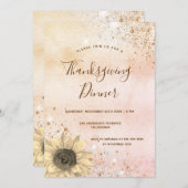 バラ金ゴールドひまわり感謝祭 招待状 (正面/裏面)